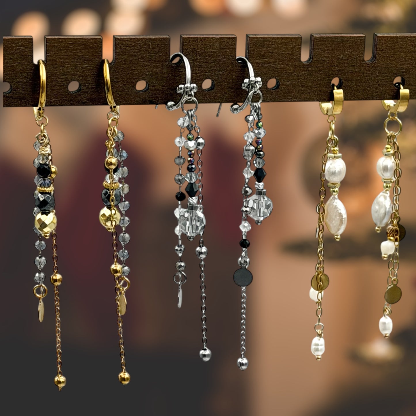 Gold Crystal - Earring