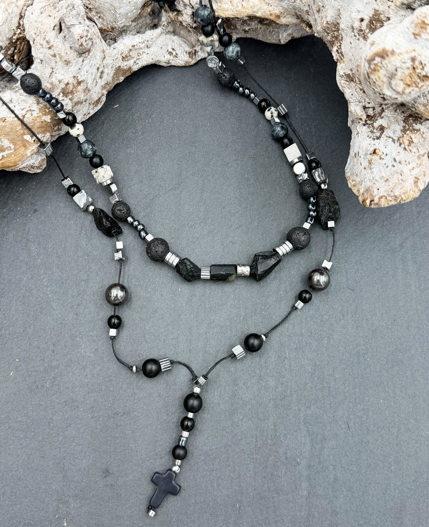 Black Tourmaline - necklace for men