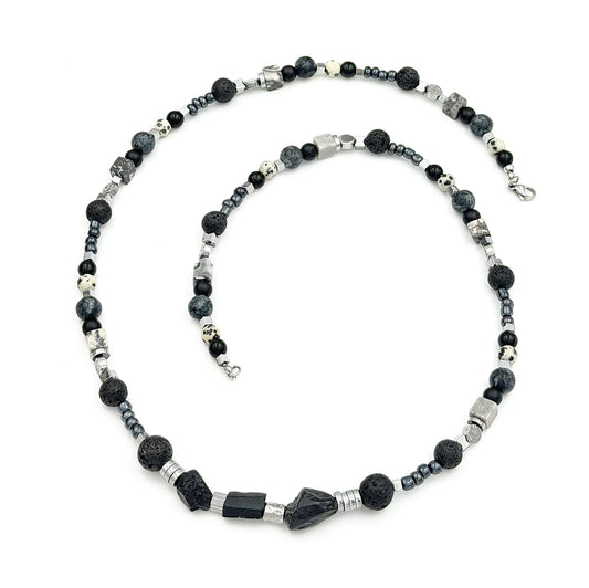 BLACK TOURMALINE - necklace for men