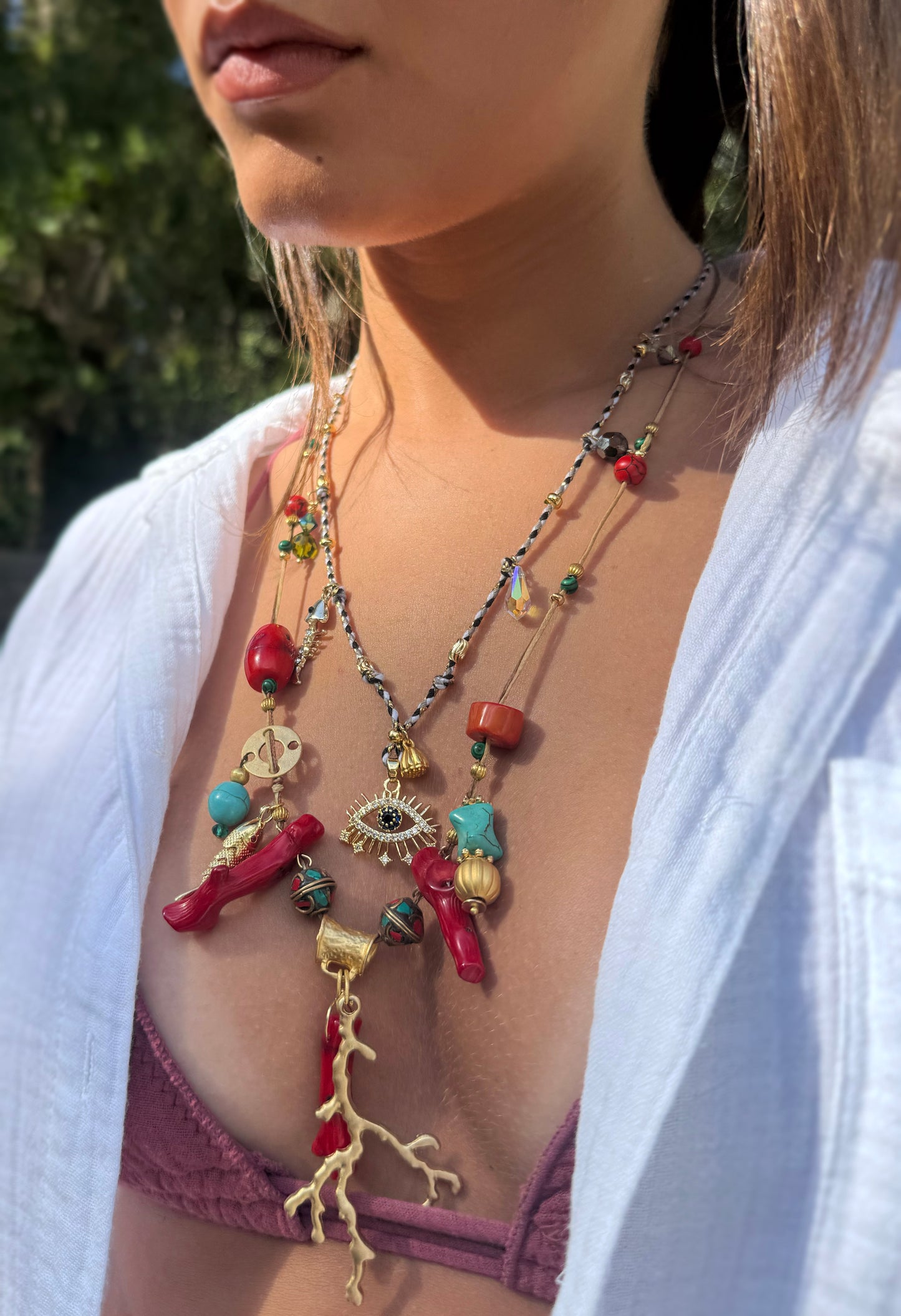 Koral & Turquoise Necklace