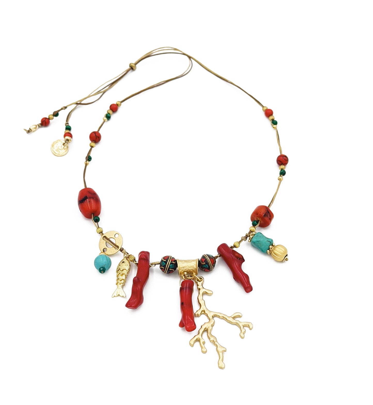 Koral & Turquoise Necklace