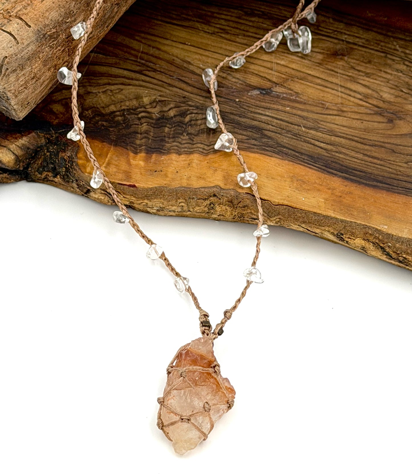 Macrome Herkimer Diamond & Quartz