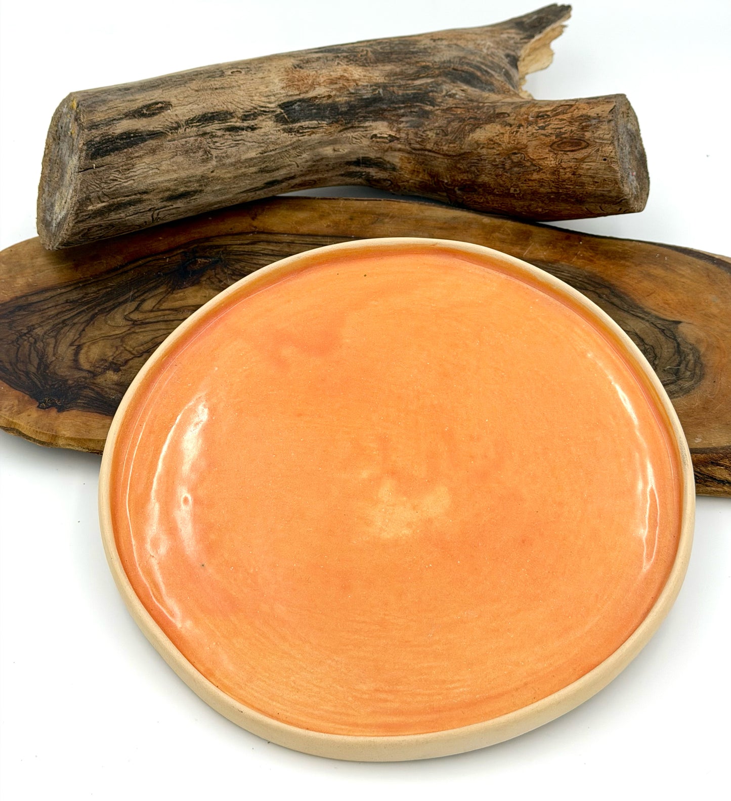 Ceramic plate orange