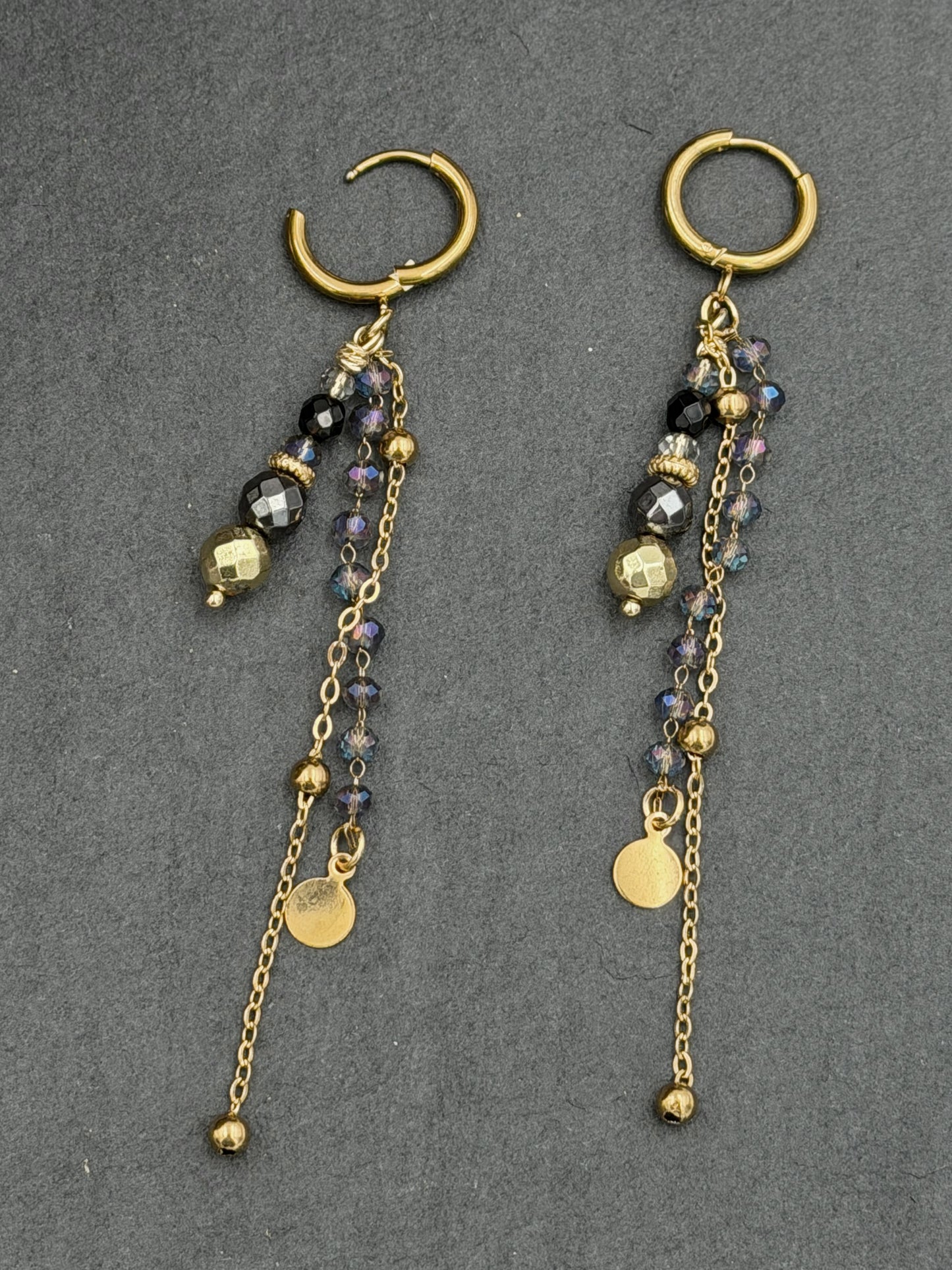 Gold Crystal - Earring