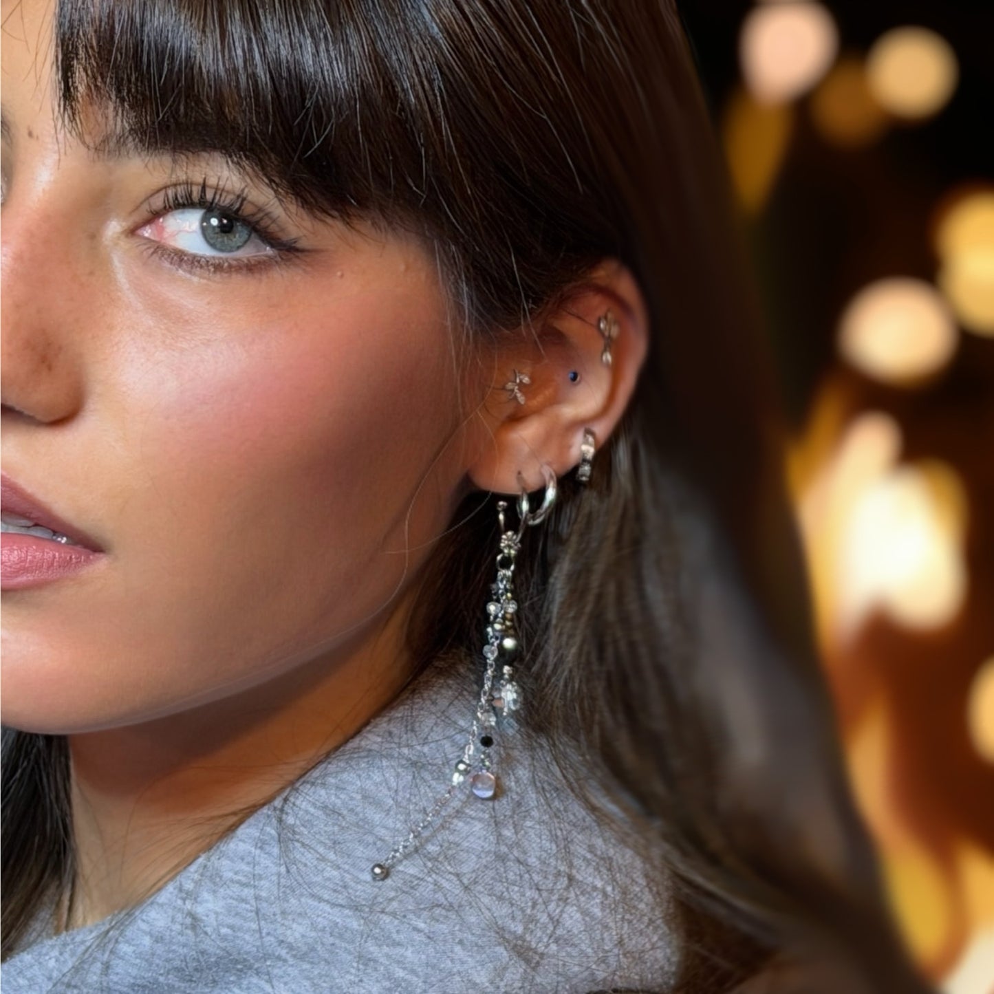 Black Crystal - Earring