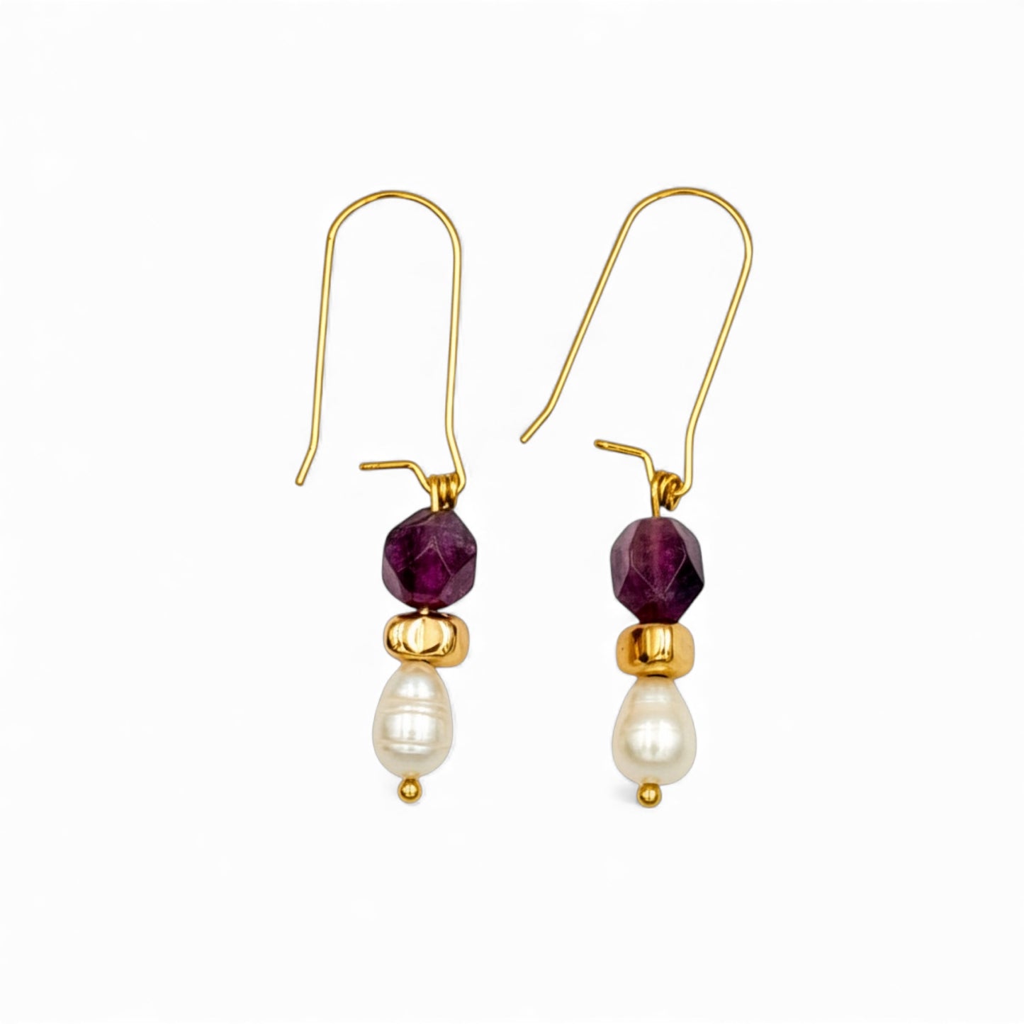 Tourmaline & Pearl-Earring 09