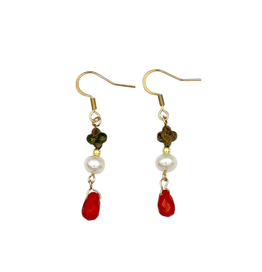 Coral and Pearl-Earring 1
