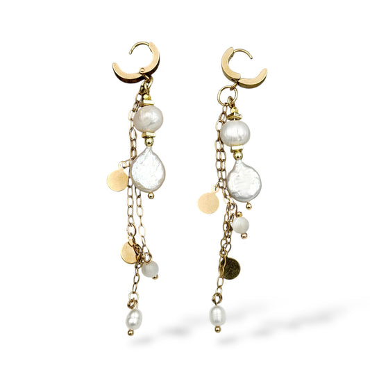 Swinging Pearl - Earring