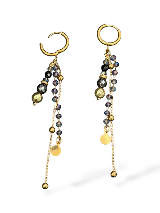 Gold Crystal - Earring
