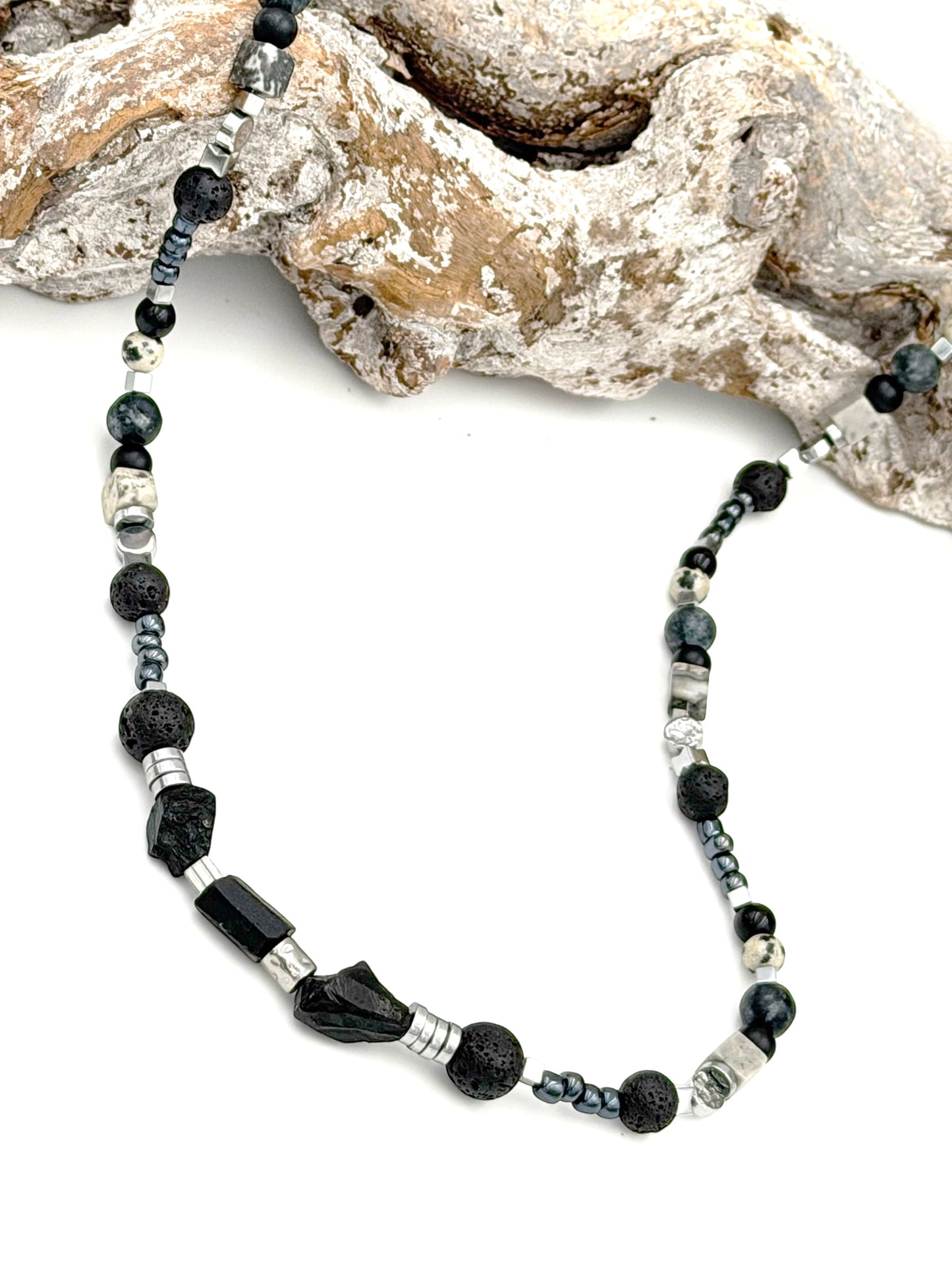 Black Tourmaline - necklace for men