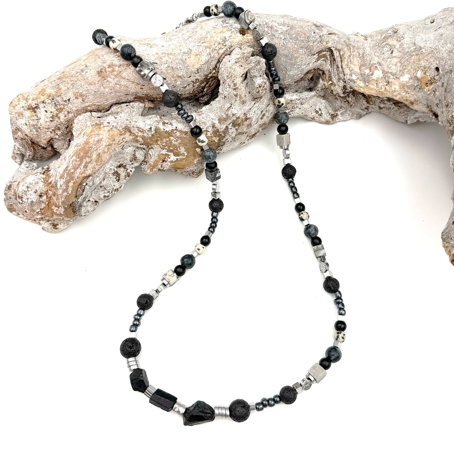 Black Tourmaline - necklace for men