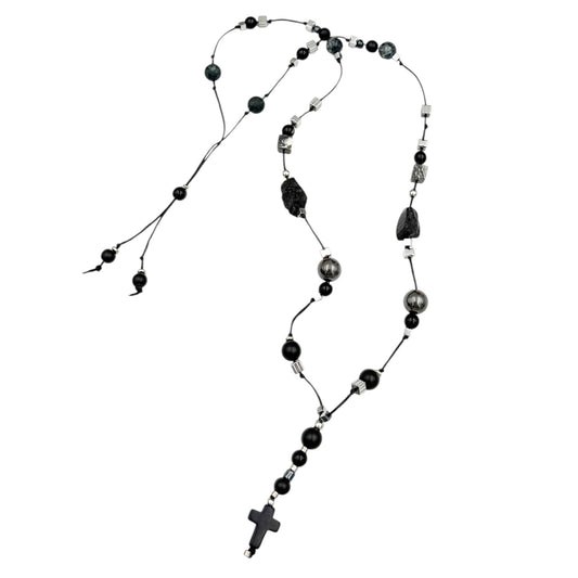 Black Cross - necklace for men